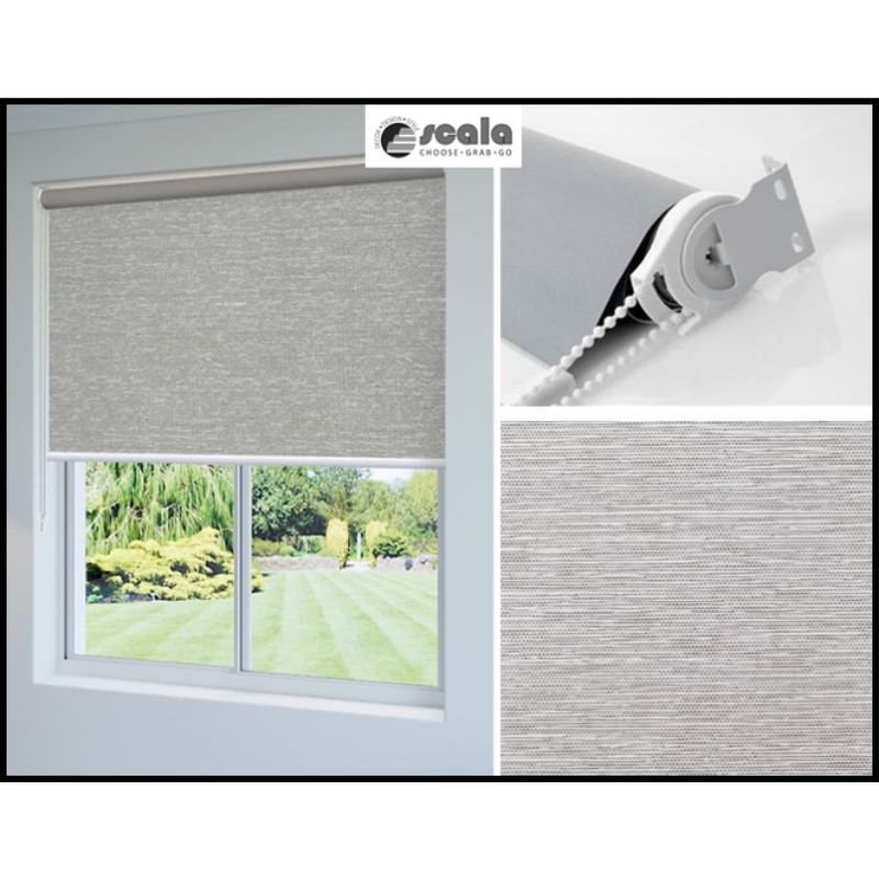 Roller blackout relieve 170 x 220 cm  gris piedra