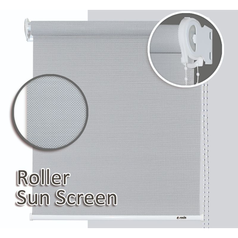Roller sun screen 5% 180 x 220 cm gris piedra