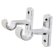 Soporte para cortina plata 3/4"