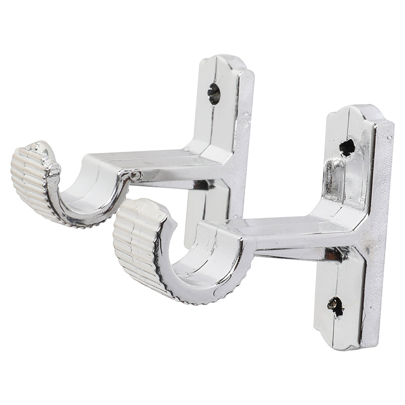Soporte para cortina plata 3/4"