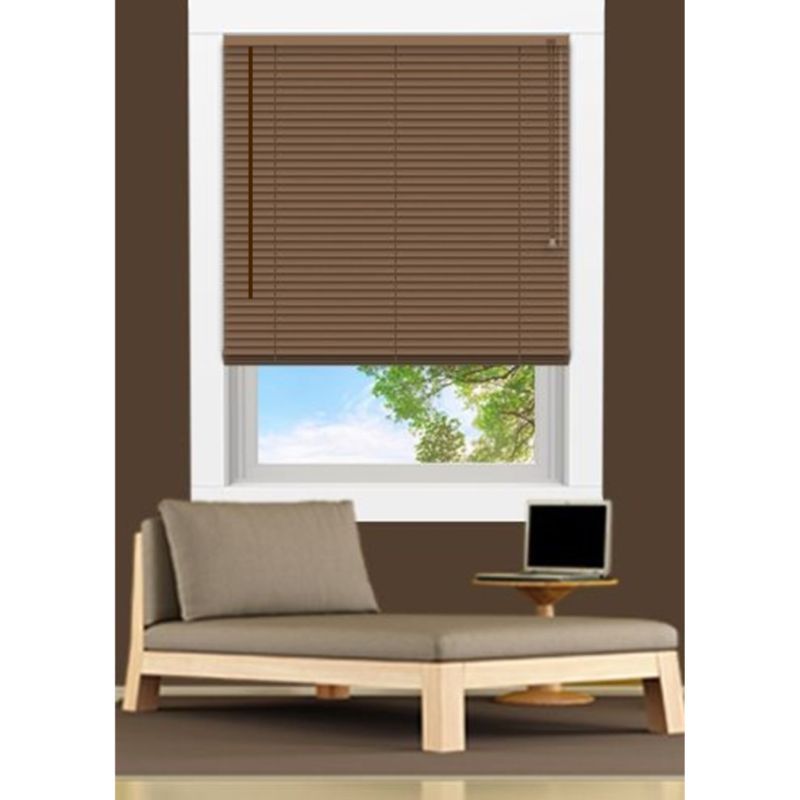 Persiana 1" pvc mini blind 140 x 160 cm madera