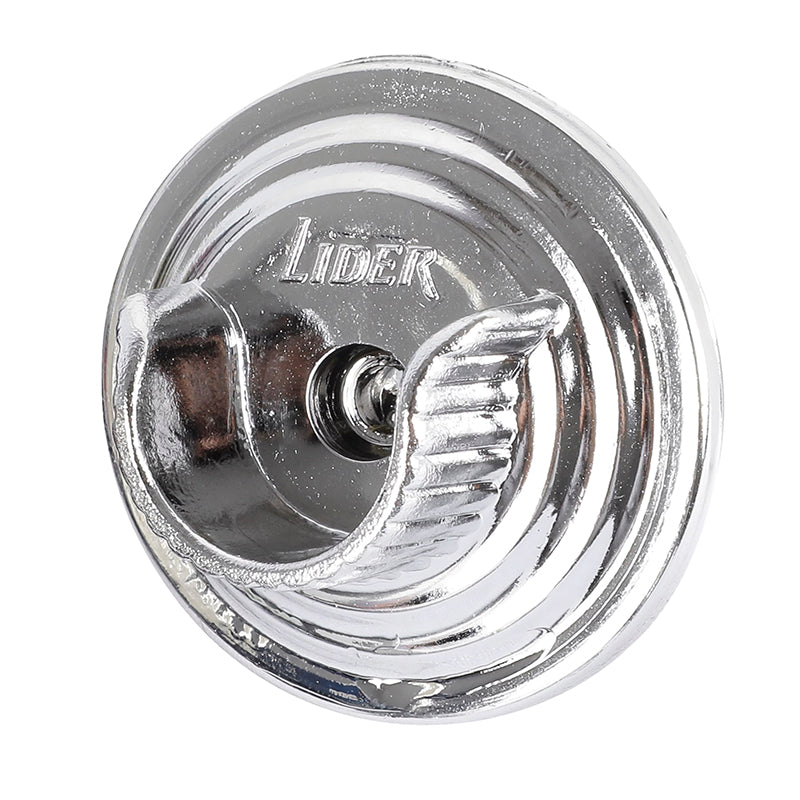 U-shaped curtain rod bracket, silver, 3/4"