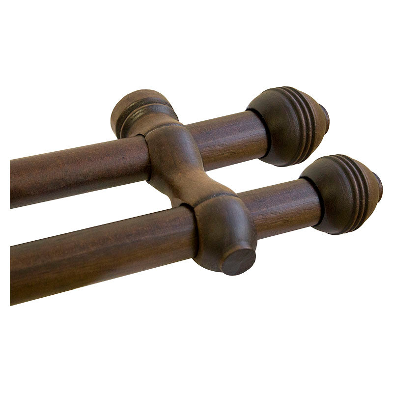 Brown closed double support 1.38" 1 pc.