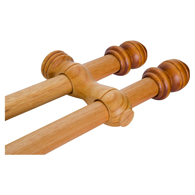 Soporte doble cerrado natural 1.18" 1 unidad