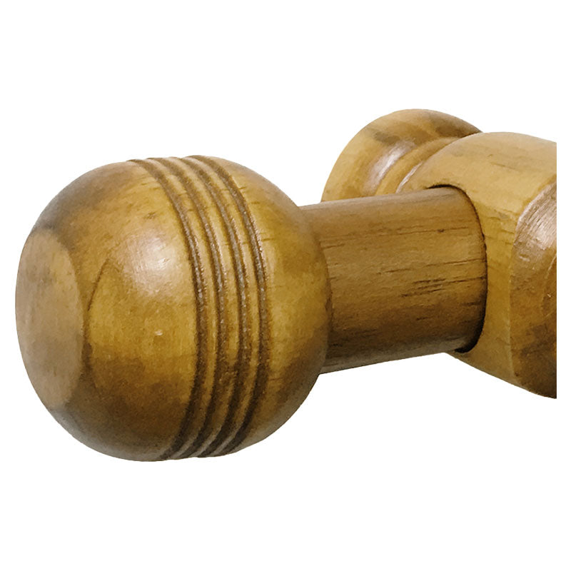 Saturn mahogany finial 1.38" 1 pc.