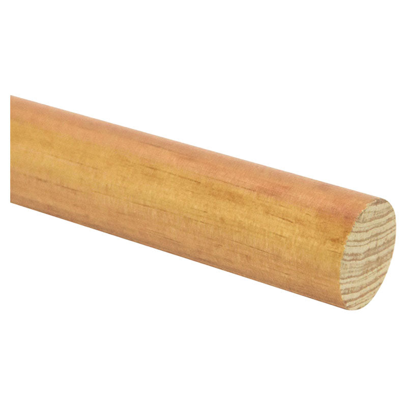 Plain natural wood curtain rod 1.18" 150 cm