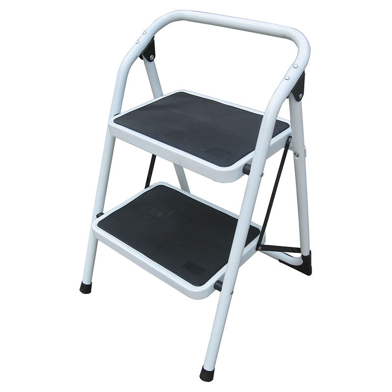 Escalera plegable acero 2 peldaños 2,5 pies soporta hasta 150 kg
