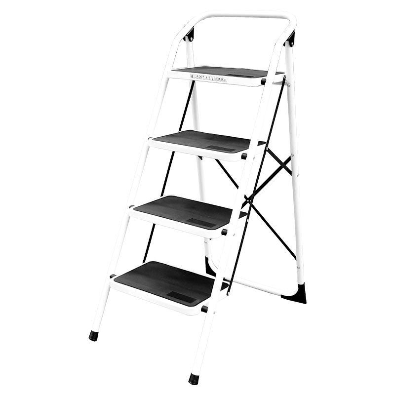 Escalera plegable acero 4 peldaños 4,2 pies soporta hasta 150 kg