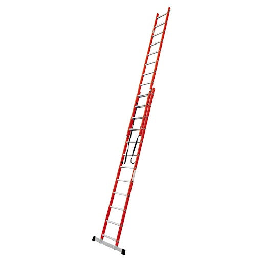 Escalera multiposición fibra de vidrio 24 peldaños 19,4 pies soporta hasta 150 kg