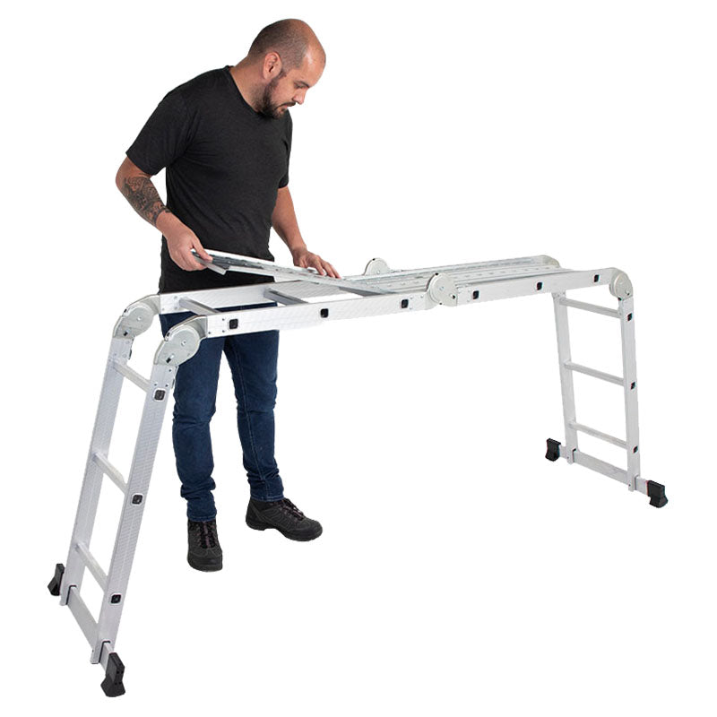 Escalera multifuncional aluminio 3,5 metros