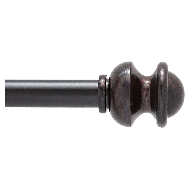 Kendall Smooth Antique Bronze 5/8" Curtain Rod 71-122 cm