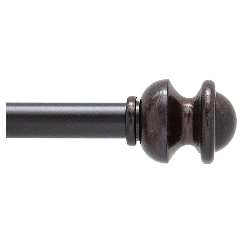 Cortinero Kendall acero liso óxido antiguo 5/8" 122-218 cm