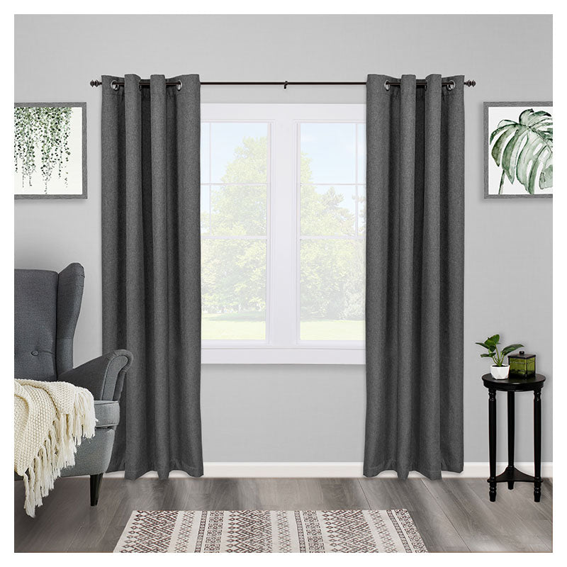 Cortinero Kendall acero liso óxido antiguo 5/8" 122-218 cm