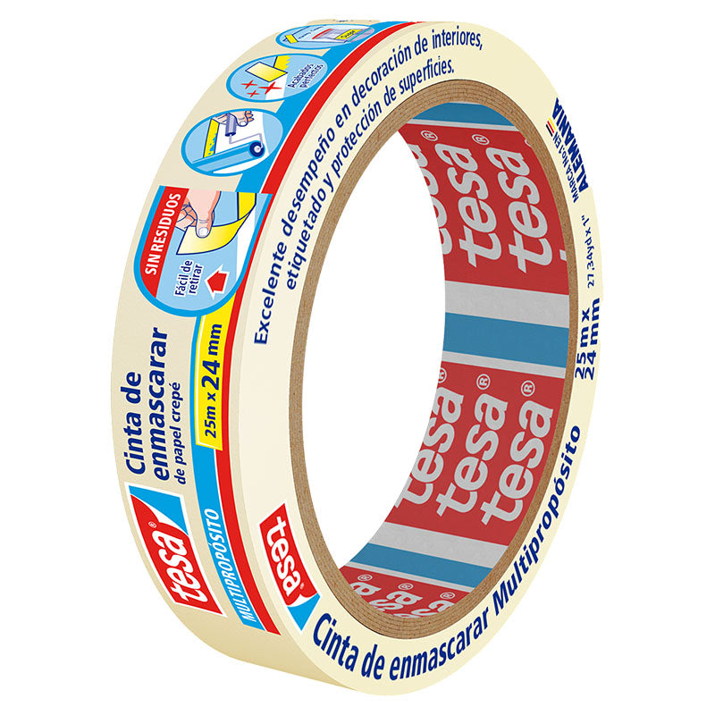 Cinta enmascarar 1 " 25 m beige