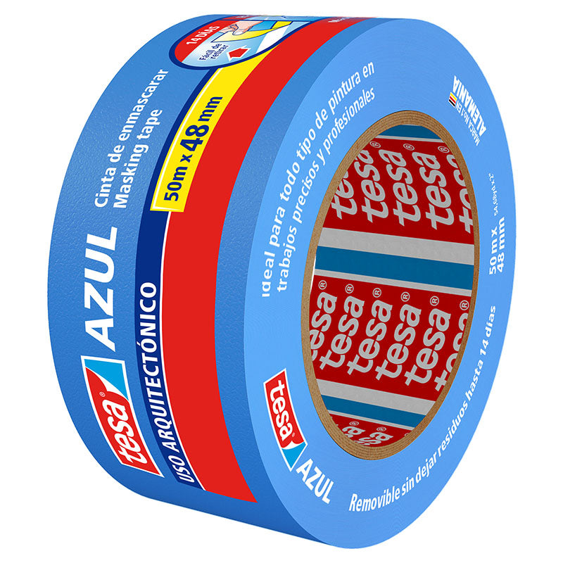 Cinta enmascarar 7/8 " 50 m azul