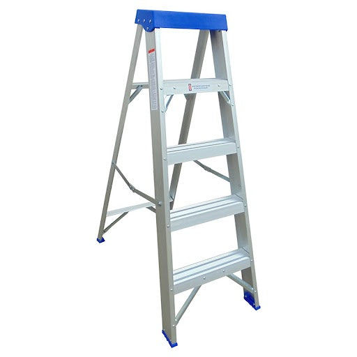 Escalera tijera 1,6 m 4 peldaños aluminio
