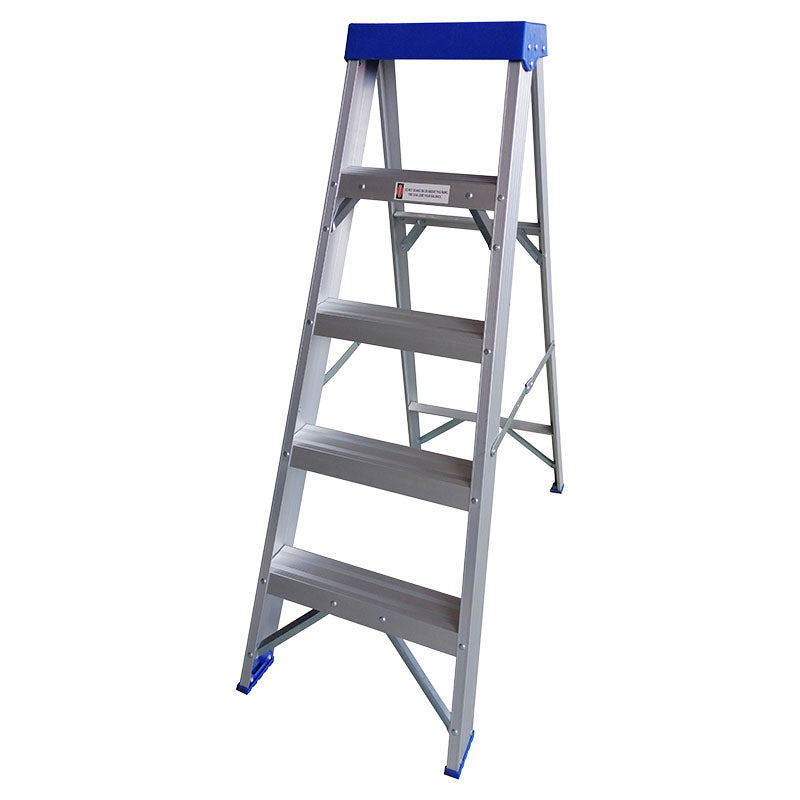 Escalera tijera 1,6 m 4 peldaños aluminio