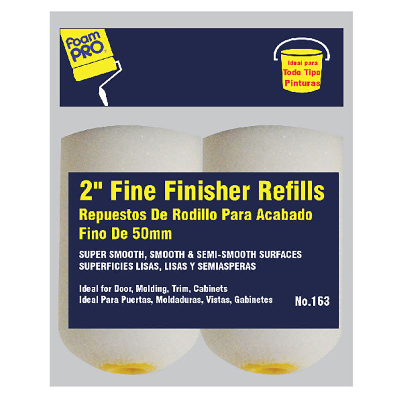 Set dos repuestos para rodillo foam de 2"