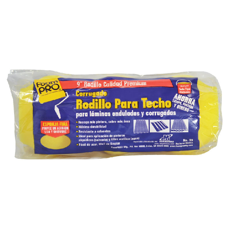 Felpa ondulada para techo espuma 9"