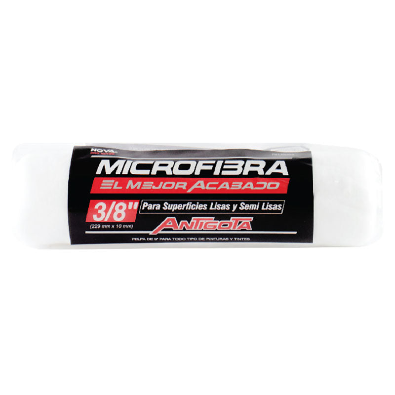 Microfiber plush 9" x 3/8"