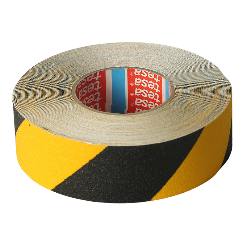 Cinta antideslizante bicolor 2" 20 m negro y amarillo
