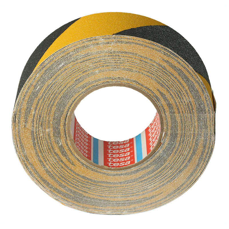Cinta antideslizante bicolor 2" 20 m negro y amarillo