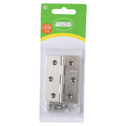 Bisagra libro 7 x 5 cm cromo 2 uds