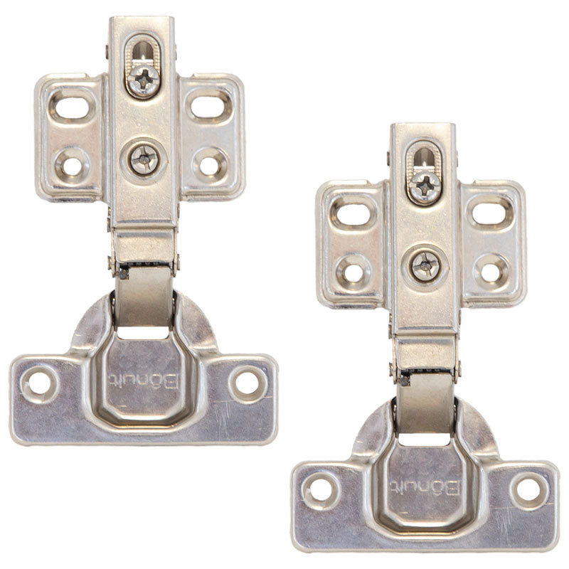 35mm Soft-Close Full Overlay Hinge, Steel, 2-pack