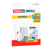 Burlete flexible 100 cm x 38 mm caucho blanco