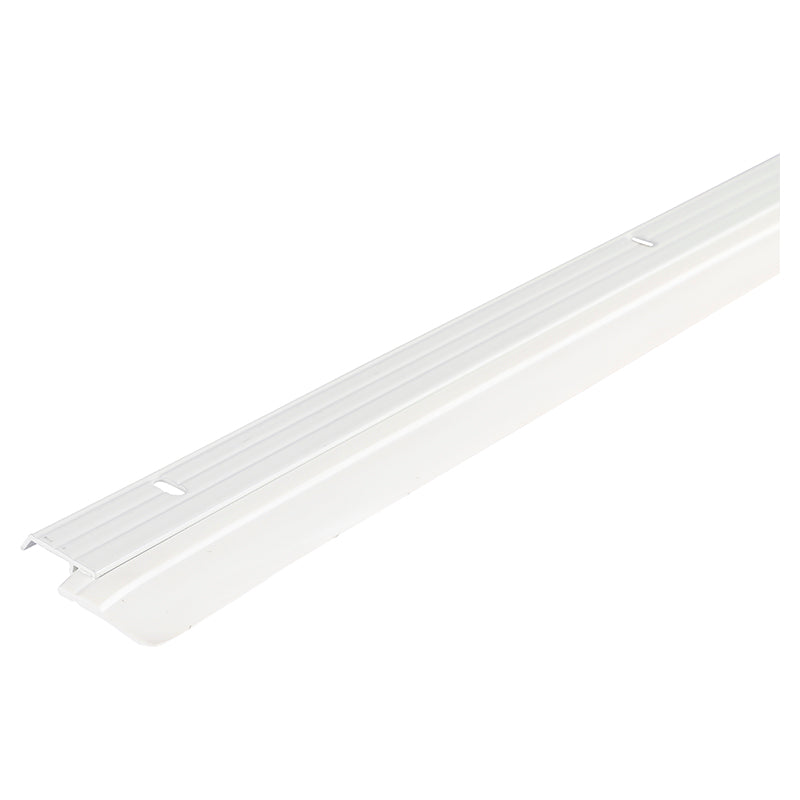 White aluminum weatherstrip with rubber 1 5/8" x 36"