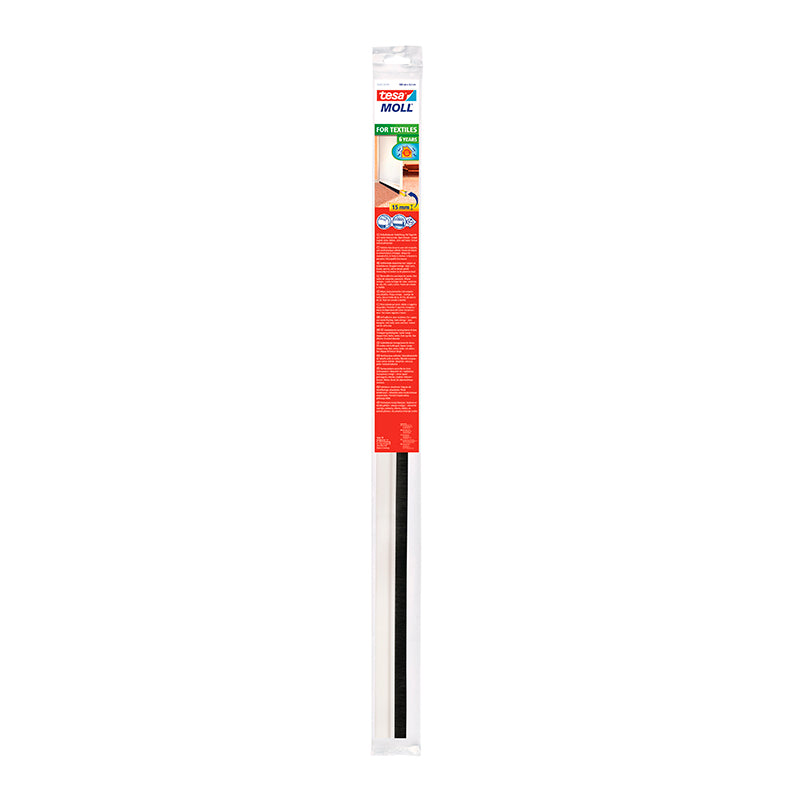 Burlete con escobilla 100 cm x 43 mm plástico  blanco
