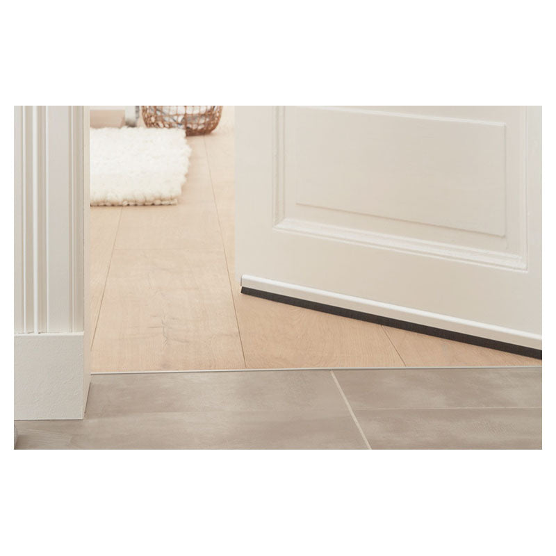 Brush weatherstrip 100 cm x 43 mm plastic brown
