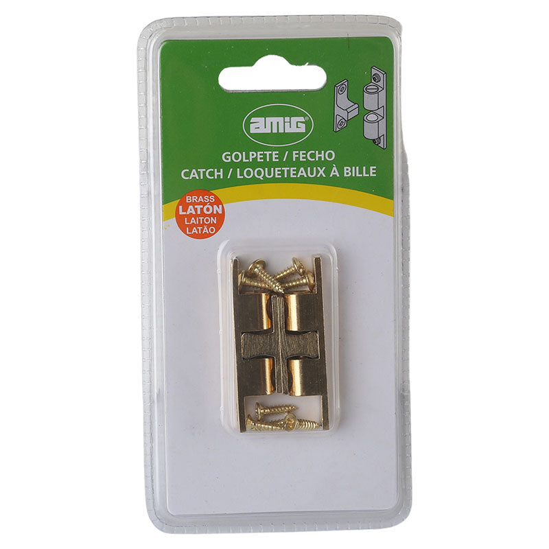 Resbalón para puerta dorado