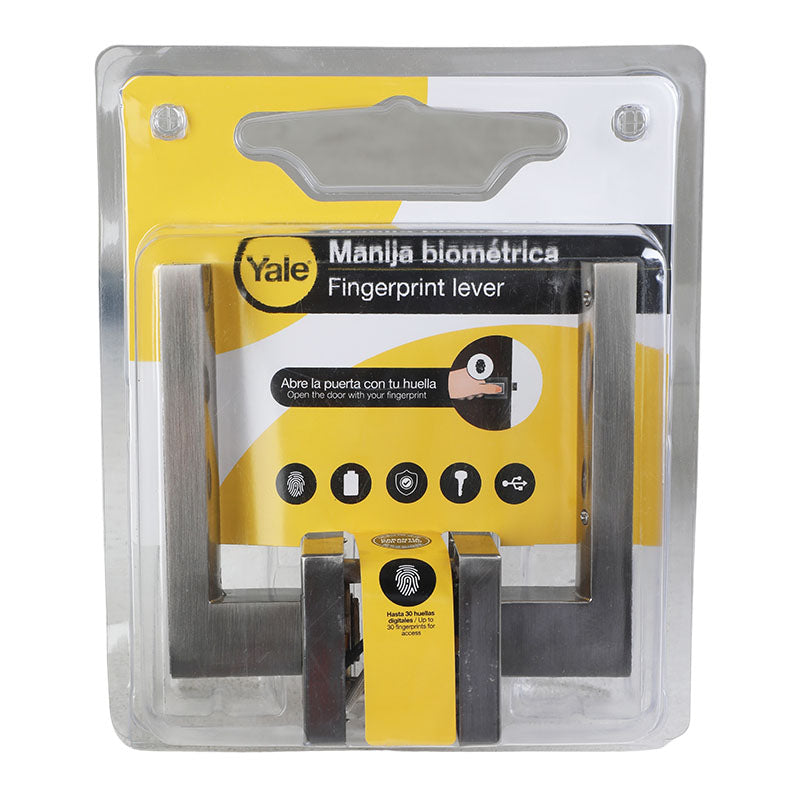 Manija digital US15 níquel satinado Yale