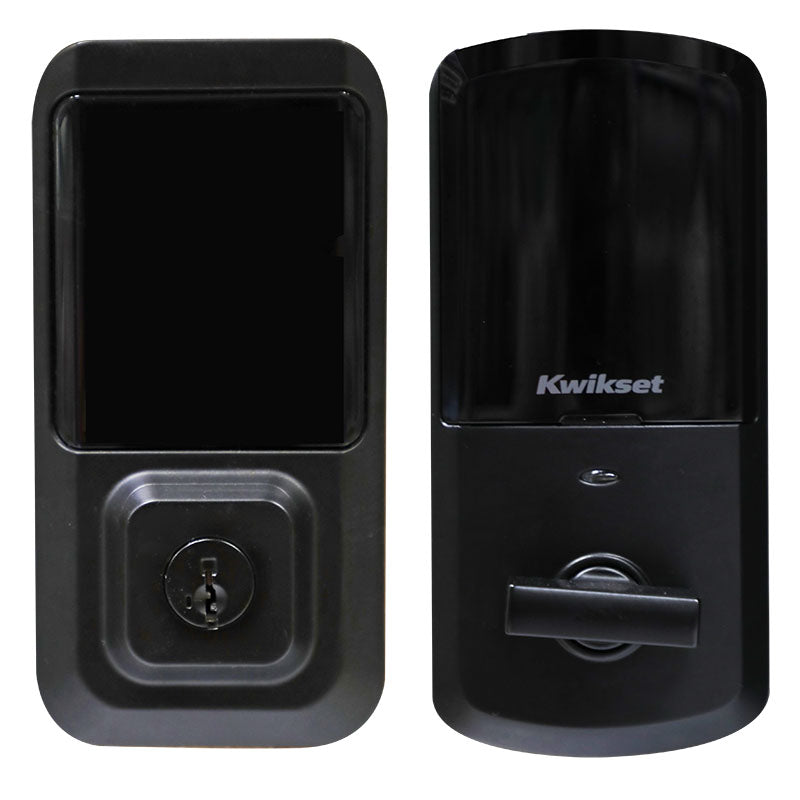 Cerrojo digital Wi-Fi Halo latón negro mate Kwikset
