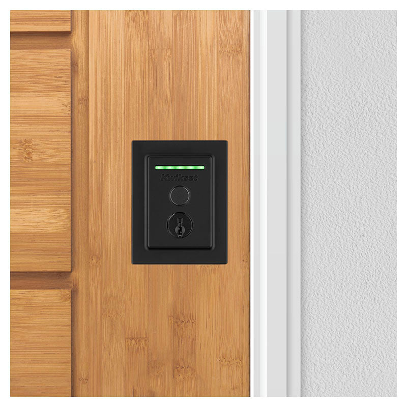 Kwikset Halo Wi-Fi Biometric Smart Lock Matte Black Brass