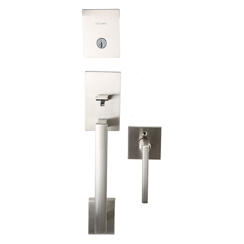 San Clemente Satin Nickel Single Cylinder Entry Door Lock