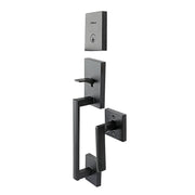 San Clemente Matte Black Single Cylinder Entry Door Lock