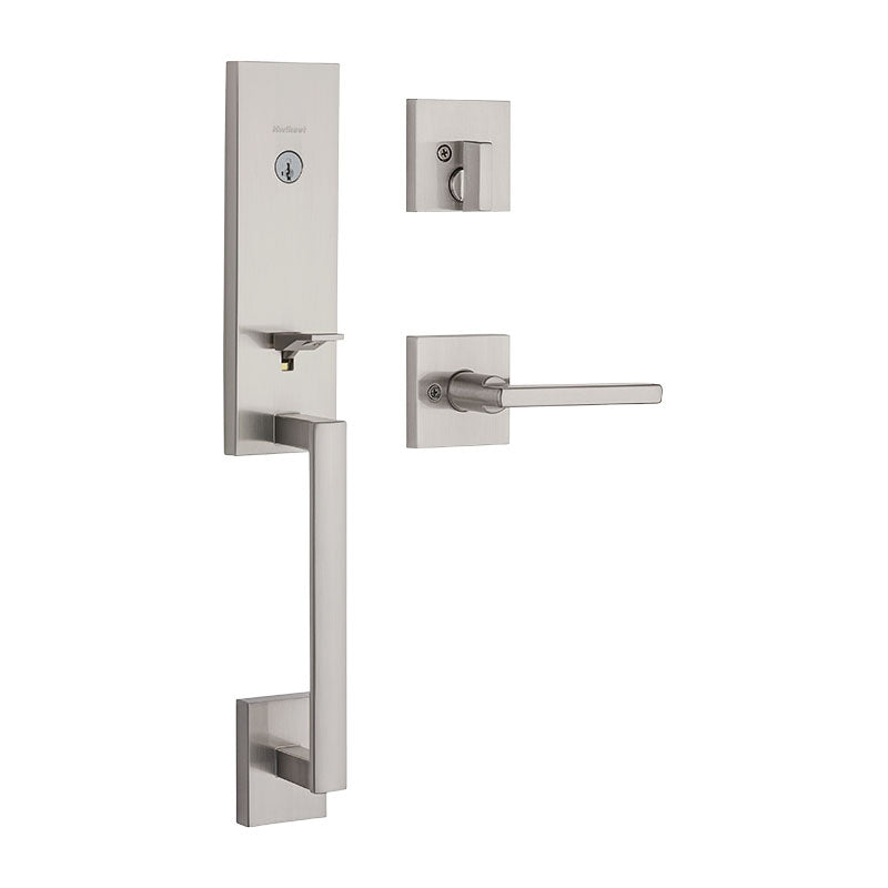 Vancouver Single Cylinder Entry Set Satin Nickel