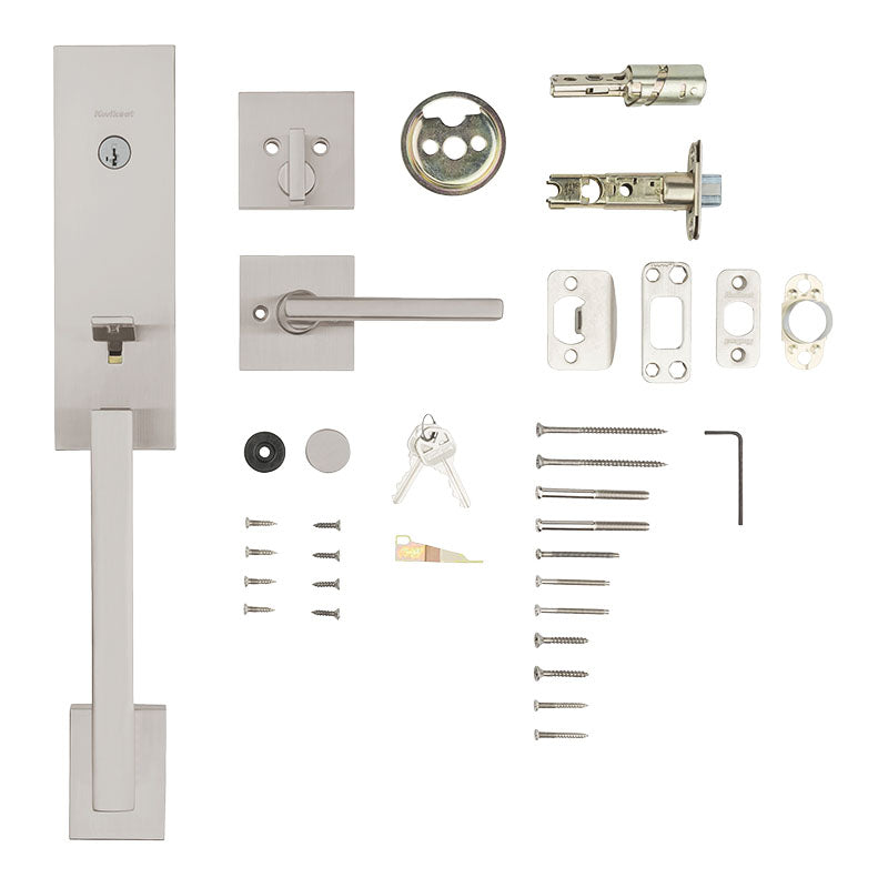 Vancouver Single Cylinder Entry Set Satin Nickel