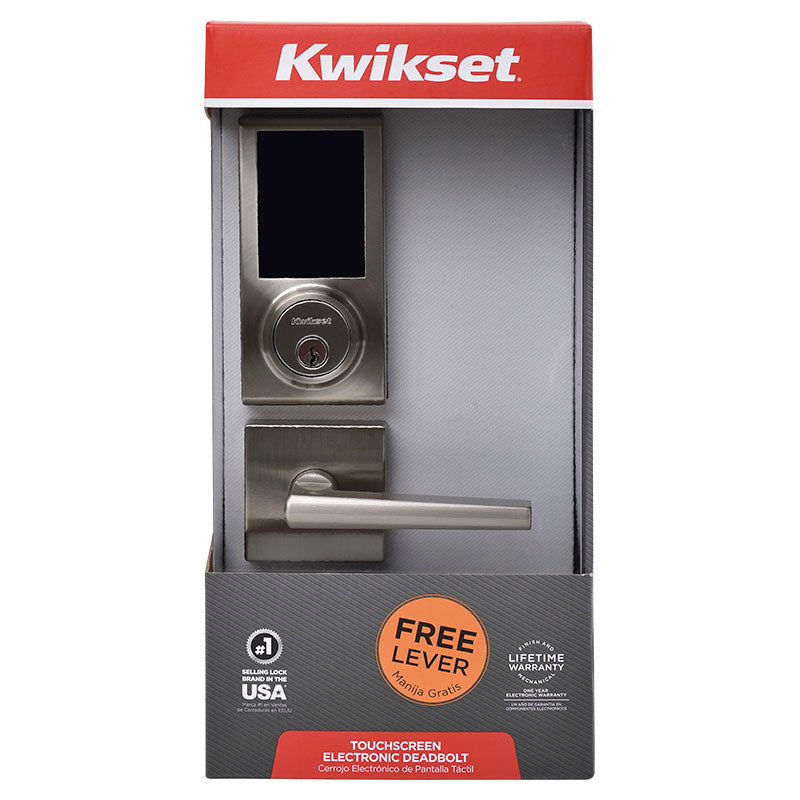 Cerrojo electrónico níquel satinado Kwikset