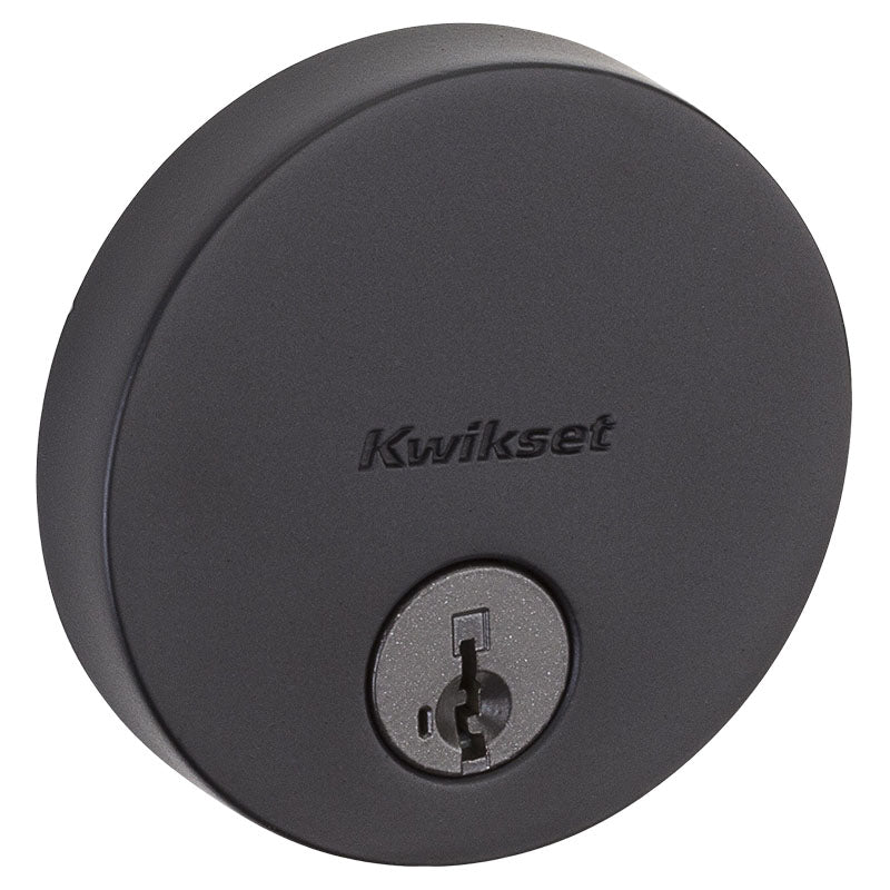 Uptown Matte Black Single Cylinder Deadbolt