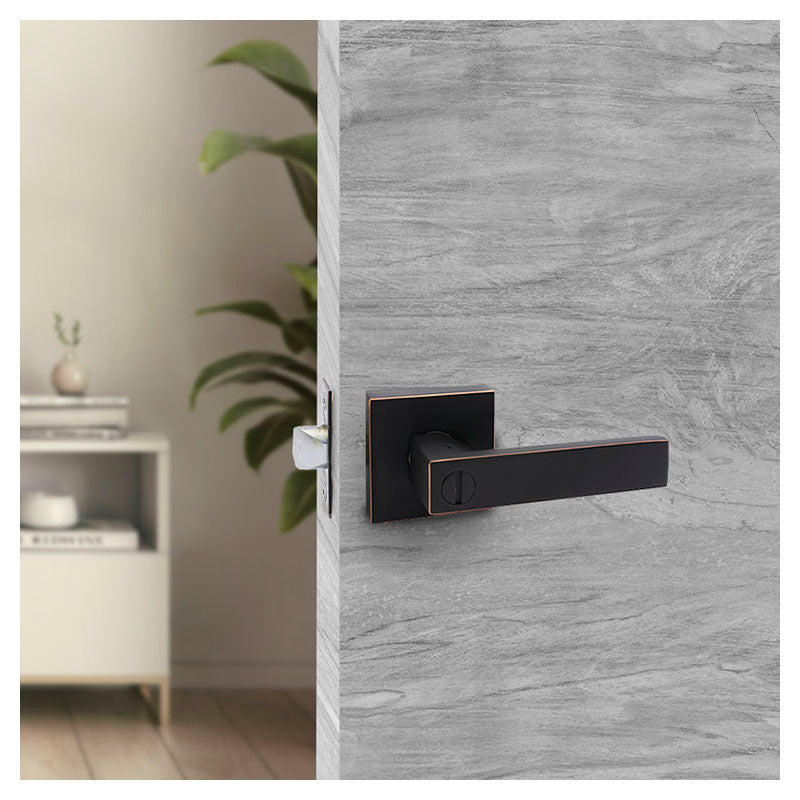 Manija sin llave bari para baño negro satinado