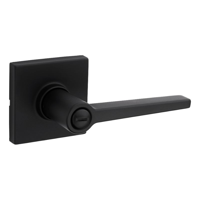 Manija sin llave daylon para baño negro mate