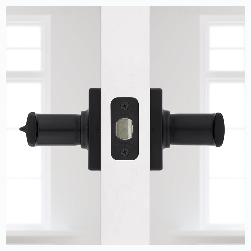 Manija sin llave Breton para baño negro mate