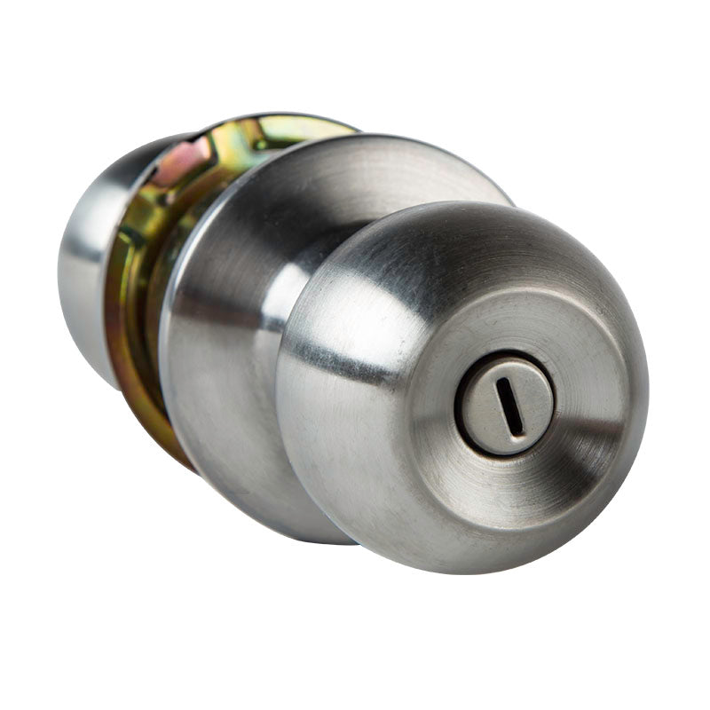 Ball-type knob without key, stainless steel