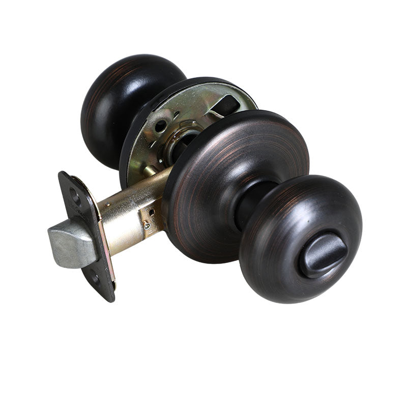 Cove Knob Tuscan Bronze Keyless Bath/Bed