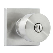 Bilbao Keyless Bathroom Knob, Satin Nickel