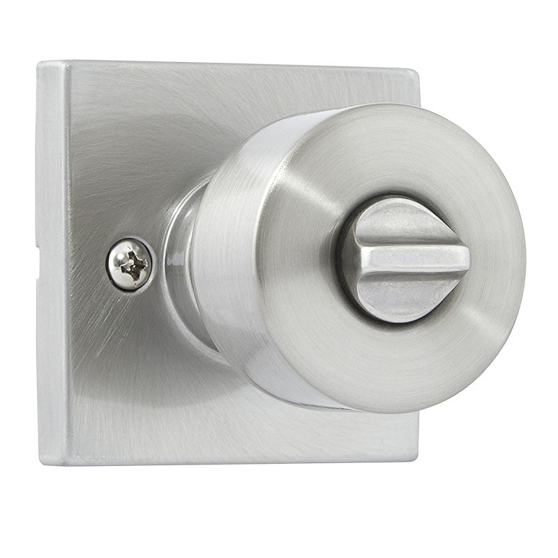 Bilbao Keyless Bathroom Knob, Satin Nickel