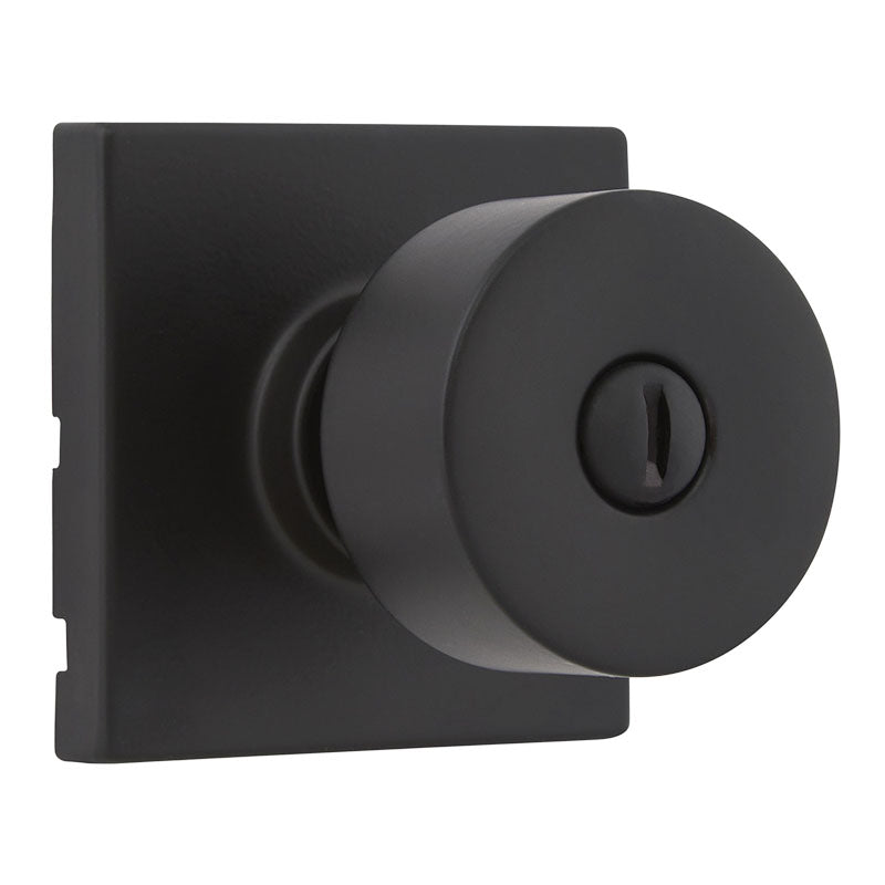Keyless knob Bilbao for matte black bathroom